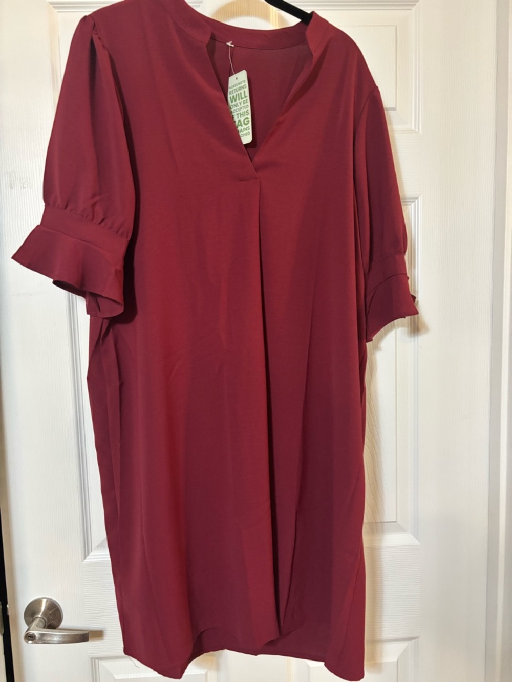 NWT wine colored dress XL